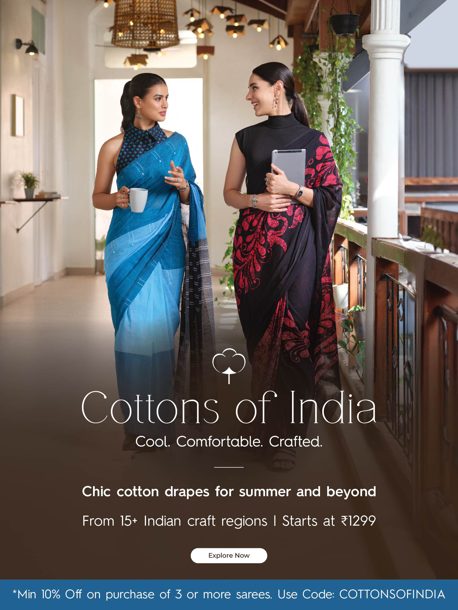 Cottons Of India Special Sarees By Taneira
